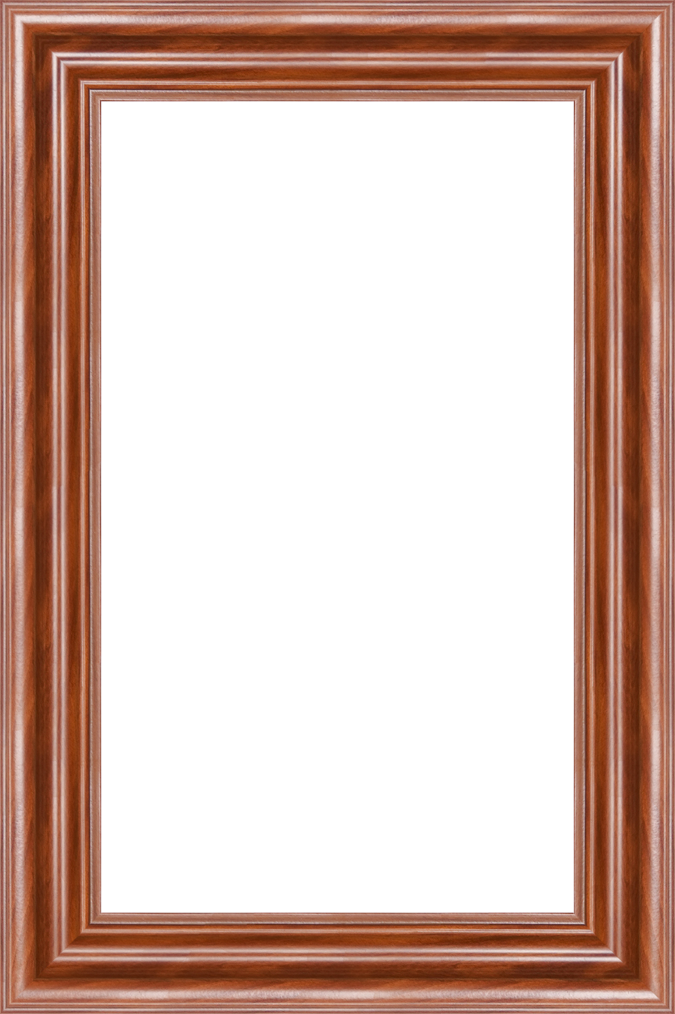 Khung mẫu SHI05 Trơn vân gỗ nâu bản 4.5cm